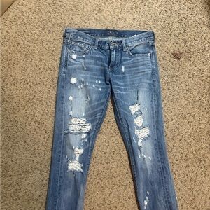 Lucky Brand Light Blue Distressed Skinny Jeans 0/25
